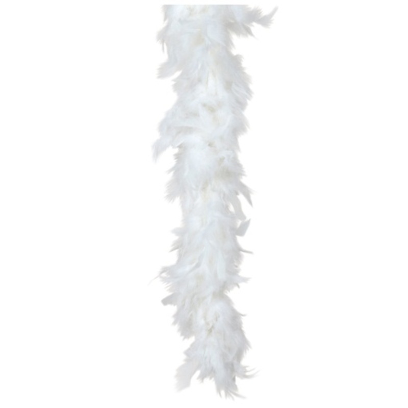 White 80 Gram Feather Boa