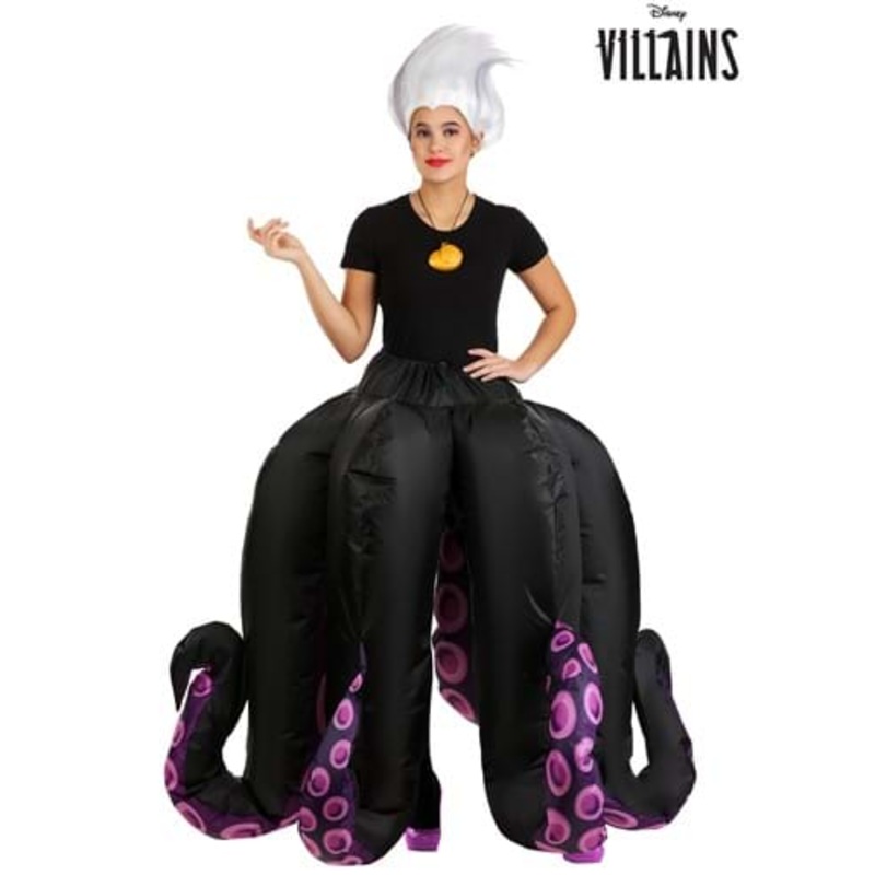 Women's Ursula Inflatable Long Skirt and Necklace Costume