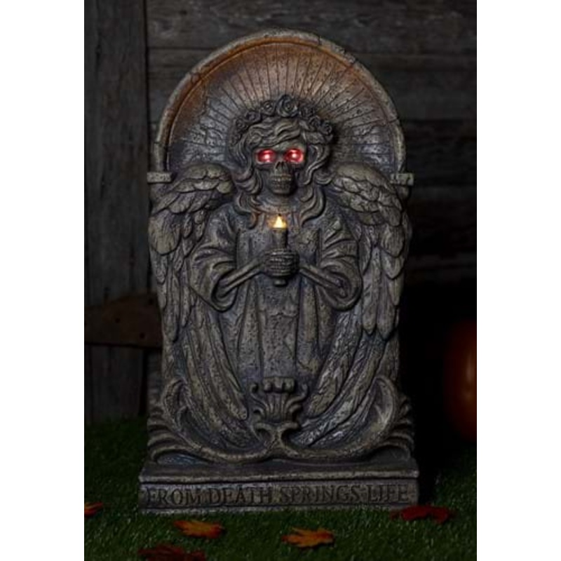 25-Inch Death Springs Life Light Up Tombstone Seasonal Visions International Decoration