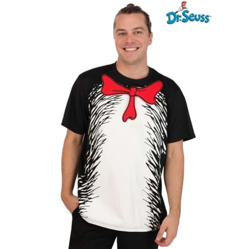 Adult Dr. Seuss Cat in the Hat Costume Shirt Kit