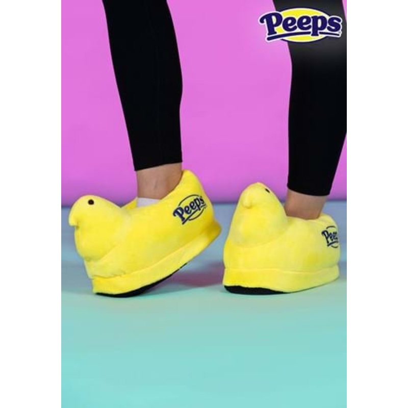 Adult Easter Yellow Peeps Slippers Small/Medium