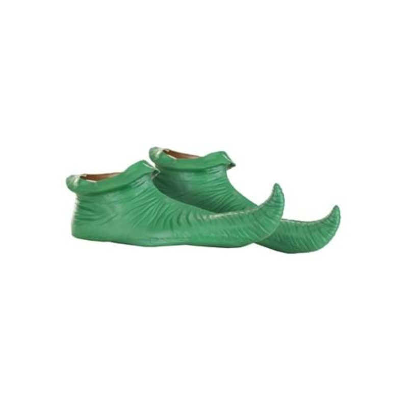 Adult Green Munchkin / Elf Costume Shoe Covers Standard
