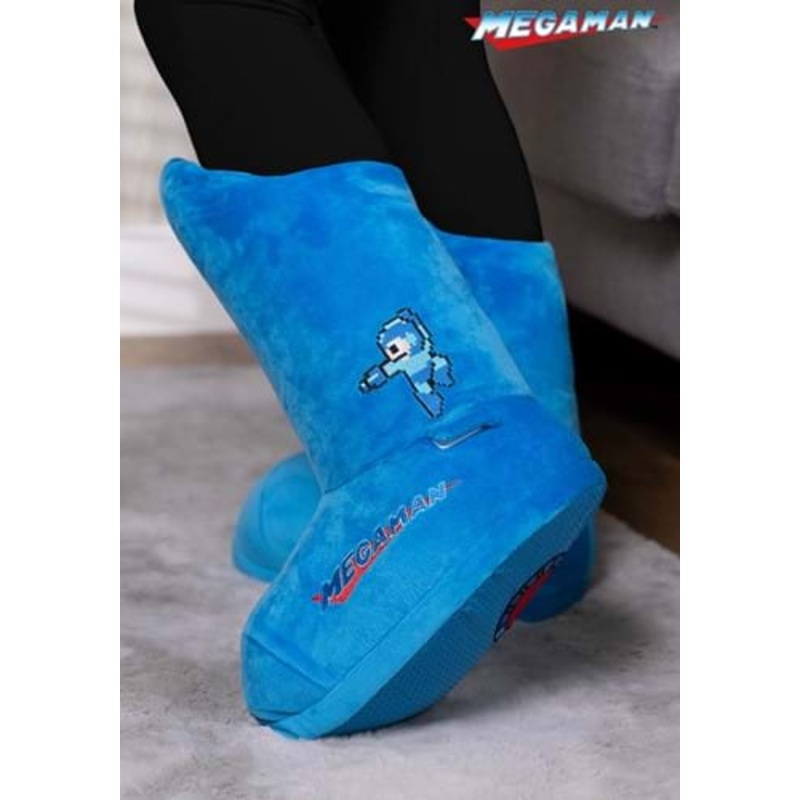 Adult Mega Man Costume Slippers