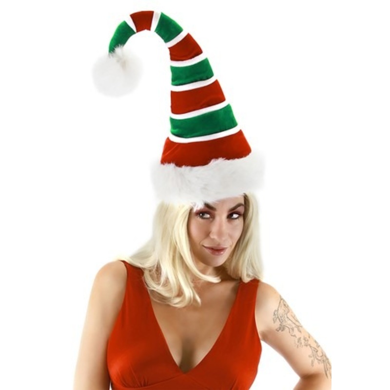 Adult Soft Ridged Santa Hat Standard