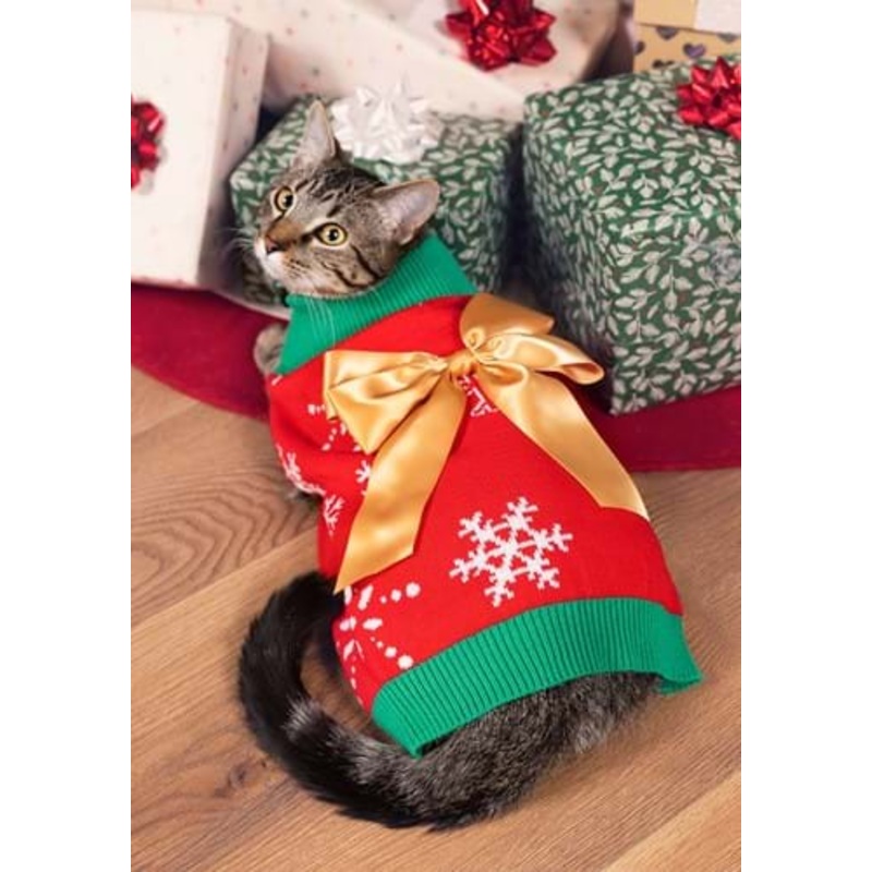 Christmas Present Pet Sweater XS