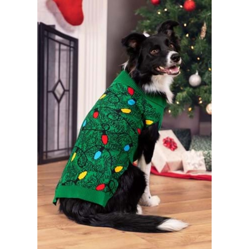 Christmas Tree Holiday Sweater for Pets XS