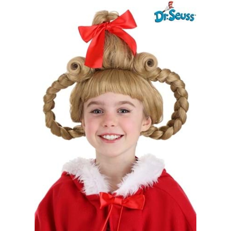 Deluxe Dr. Seuss Kid's Cindy Lou Who Costume Wig Standard