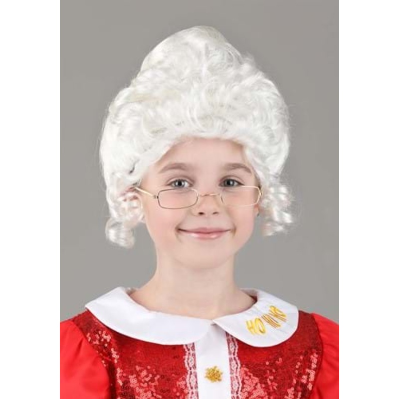 Deluxe Mrs. Claus Wig for Kids Standard