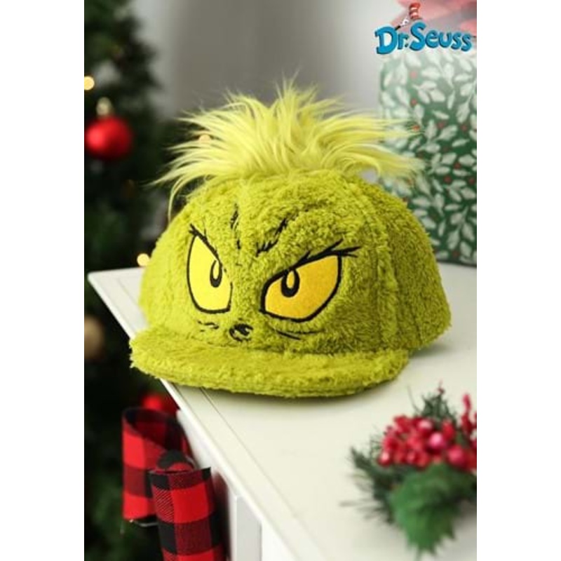 Dr. Seuss Grinch Fuzzy Cap Standard