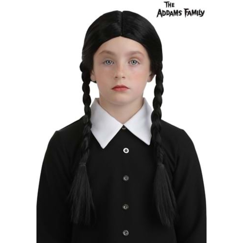 Girl's 1960s Wednesday Addams Costume Wig
