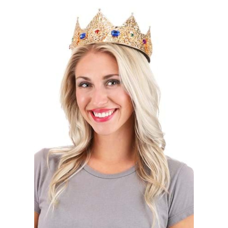 Gold Ladies Adjustable 3" Pointed Crown
