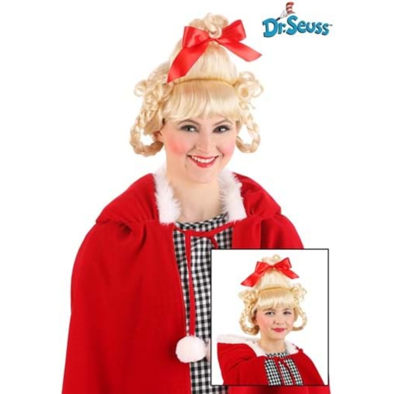 How the Grinch Stole Christmas Dr. Seuss Cindy Lou Who Wig Standard