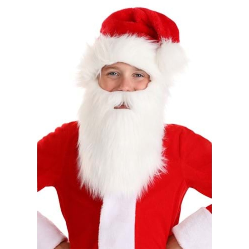 Kid's Costume Santa Hat and Beard Kit Standard
