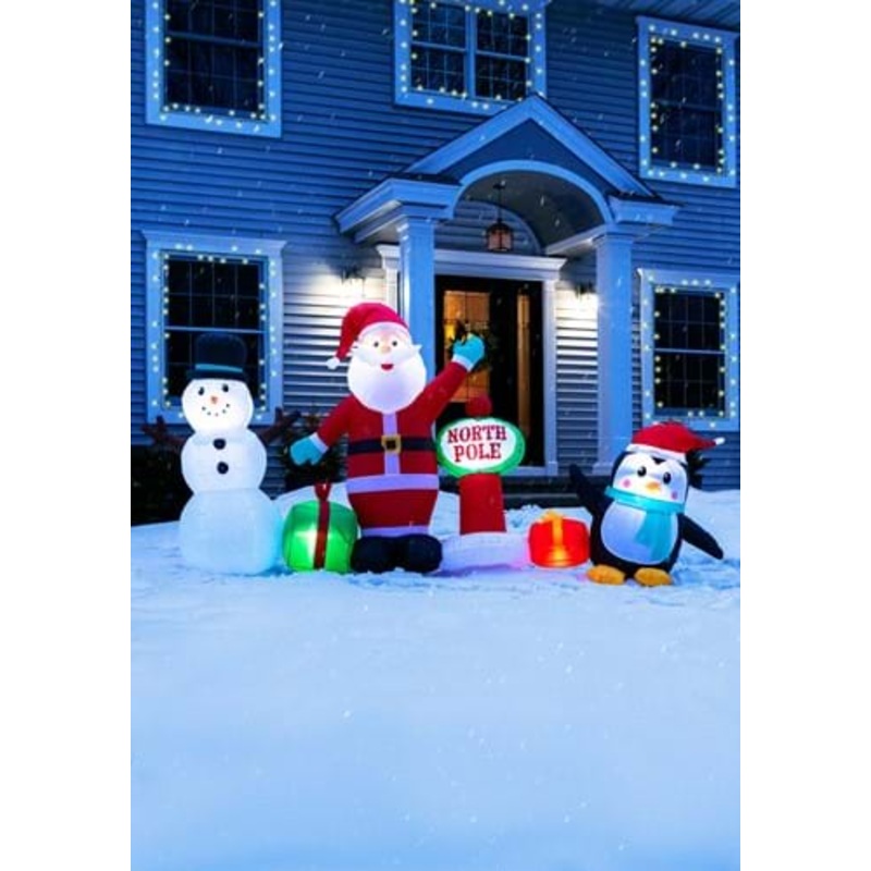 North Pole Holiday Scene Inflatable Decoration Standard