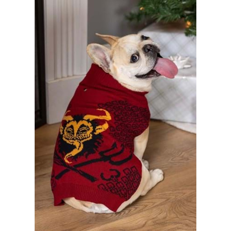 Red Krampus Pet Sweater XS
