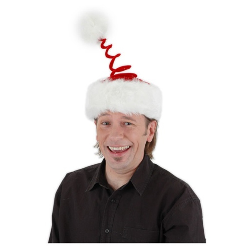 Springy Santa Costume Hat Accessory Standard