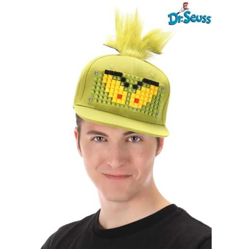 The Grinch Bricky Blocks Build-On Snapback Hat Kit Standard