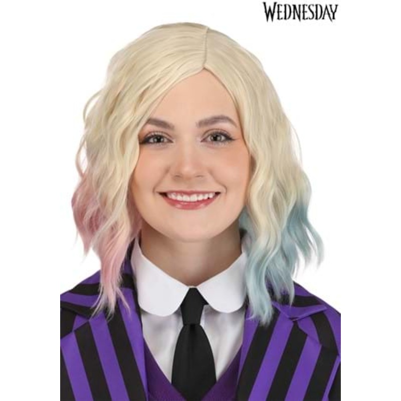 Women's Wednesday Enid Blonde Costume Wig