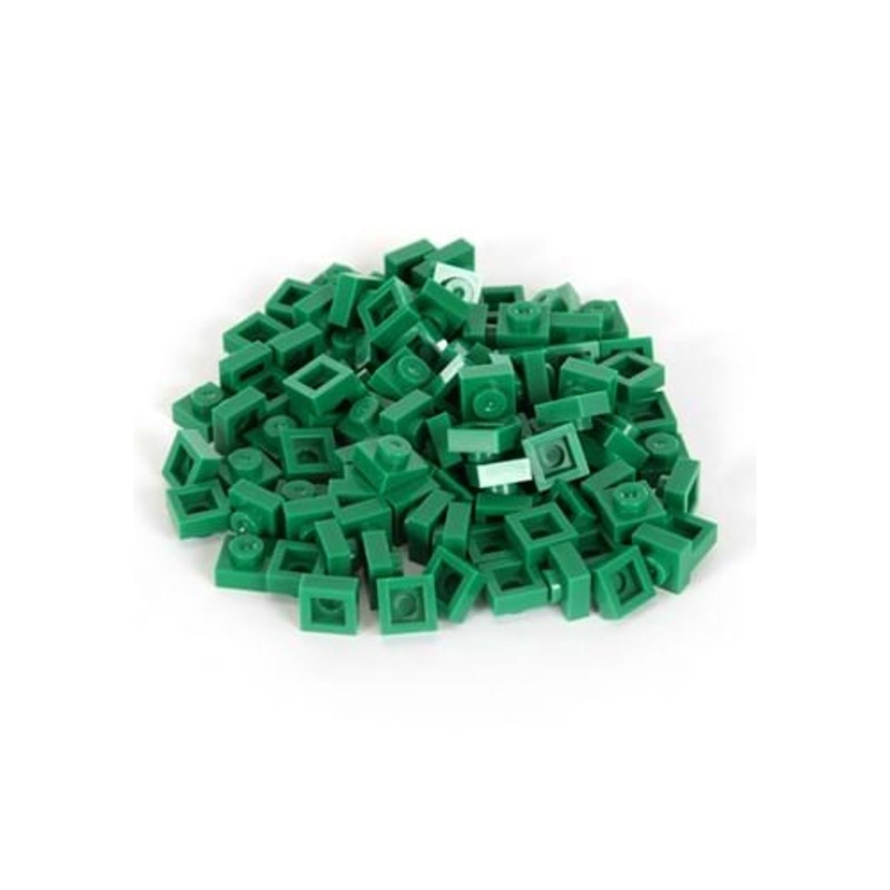 Bricky Blocks Green 100 Pieces 1x1 Standard
