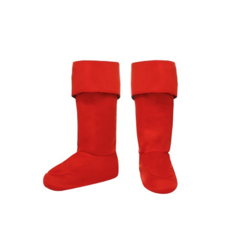 Child Red Superhero Boot Covers Standard