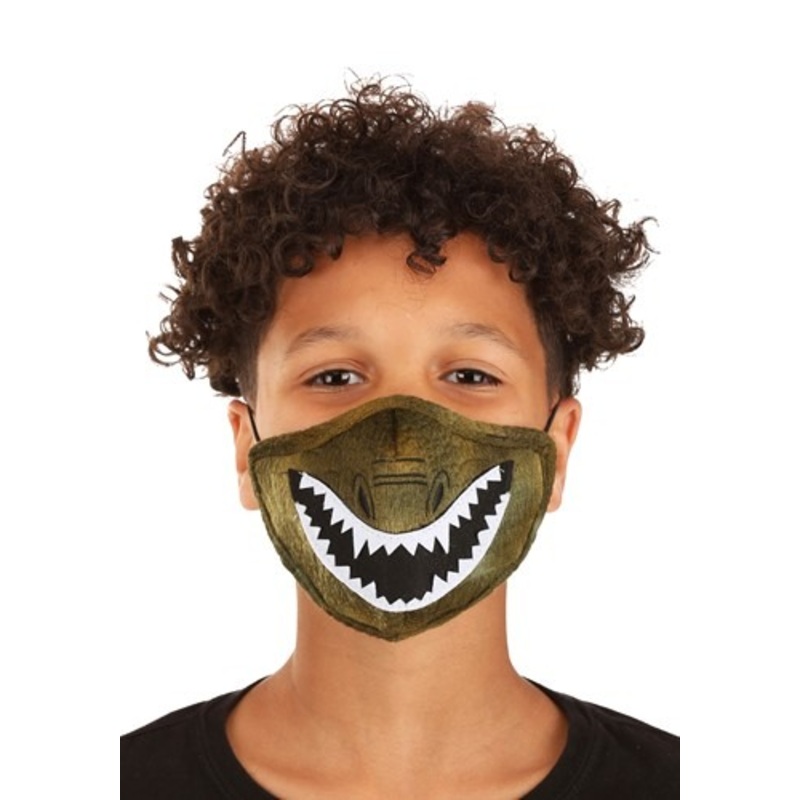 Child's Dinosaur Sublimated Face Mask Standard