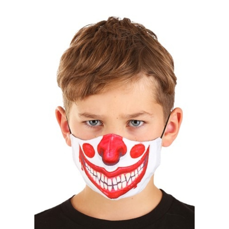 Clown Sublimated Kid's Face Mask Standard