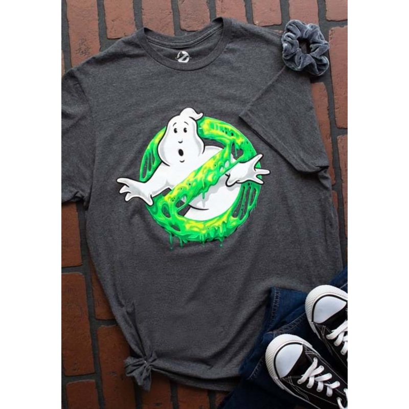Ghostbusters Logo Slimy Glow in the Dark Adult T-Shirt Small