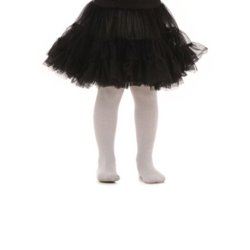 Girl's Toddler Black Knee Length Crinoline 4T