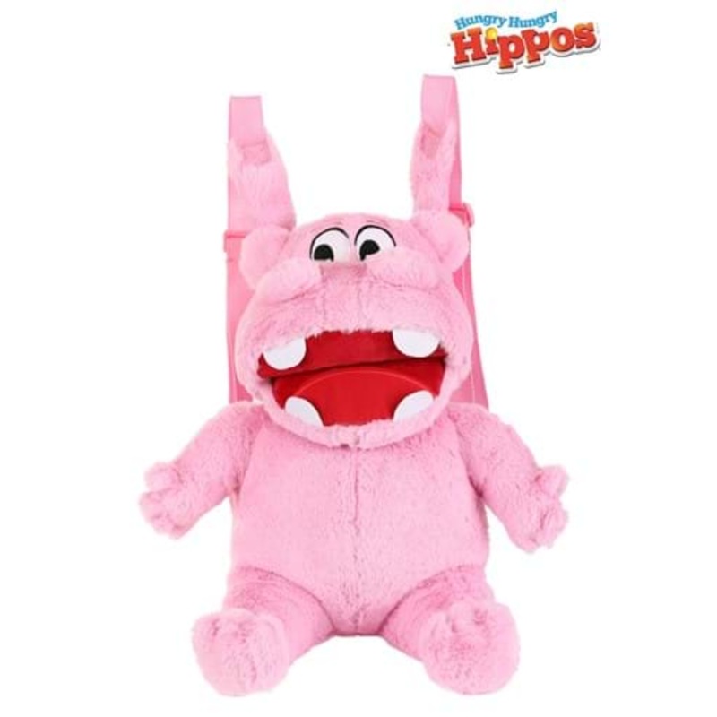 Hungry Hungry Hippos Pink Plush Backpack Standard