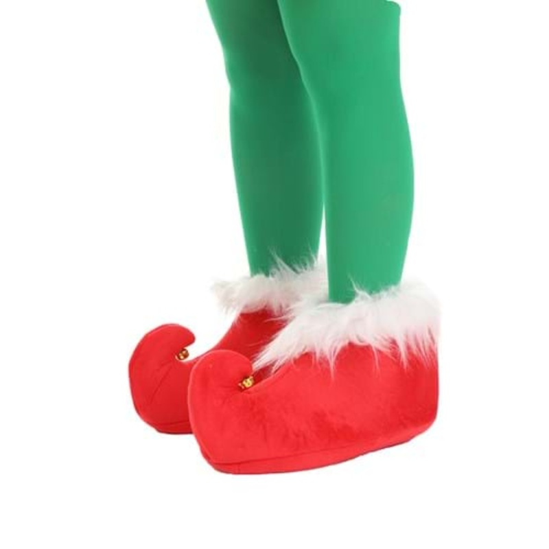 Red Elf Costume Adult Shoes Small/Medium