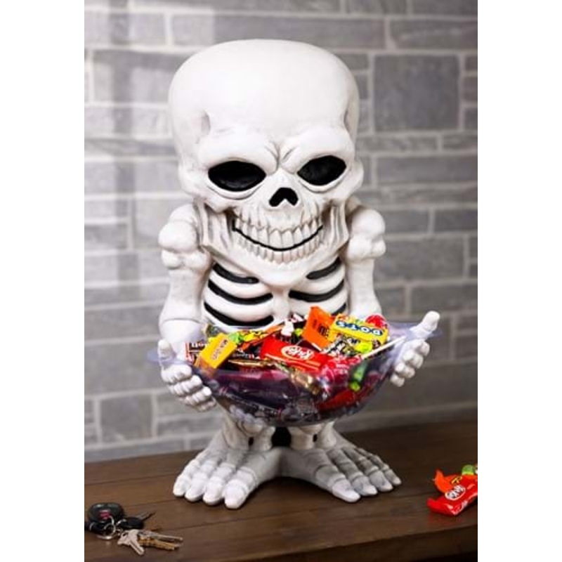 Skeleton Candy Bowl Holder Prop Decoration Standard