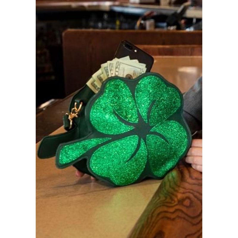 St. Patrick's Day 4 Leaf Clover Costume Purse Standard