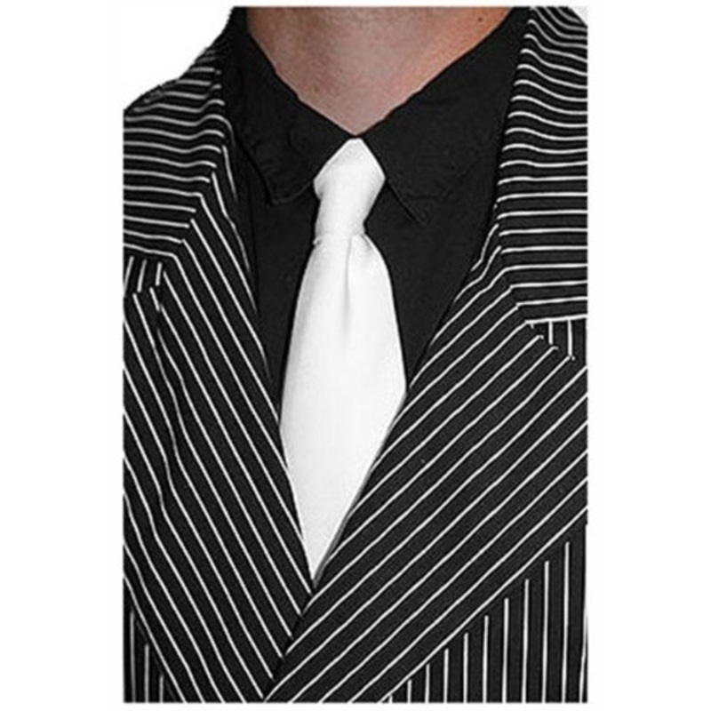 White Gangster Tie Standard