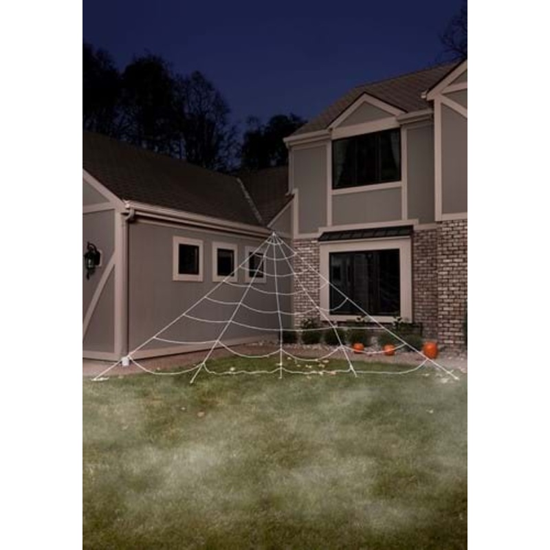 23FT Giant Spider Web Outdoor Halloween Yard Decoration Standard