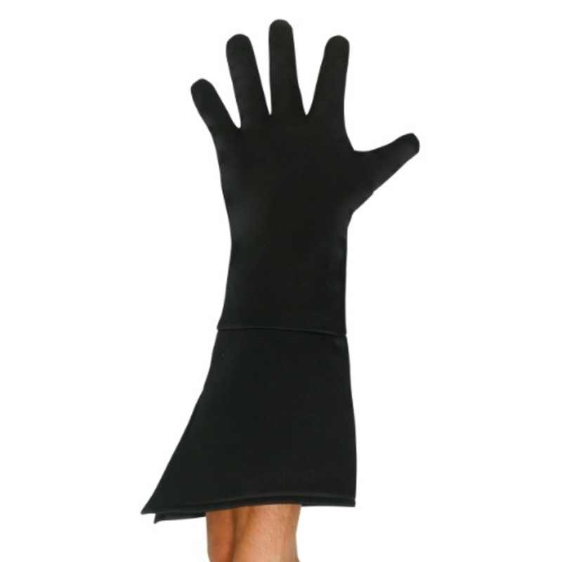 Adult Black Superhero Gloves Standard
