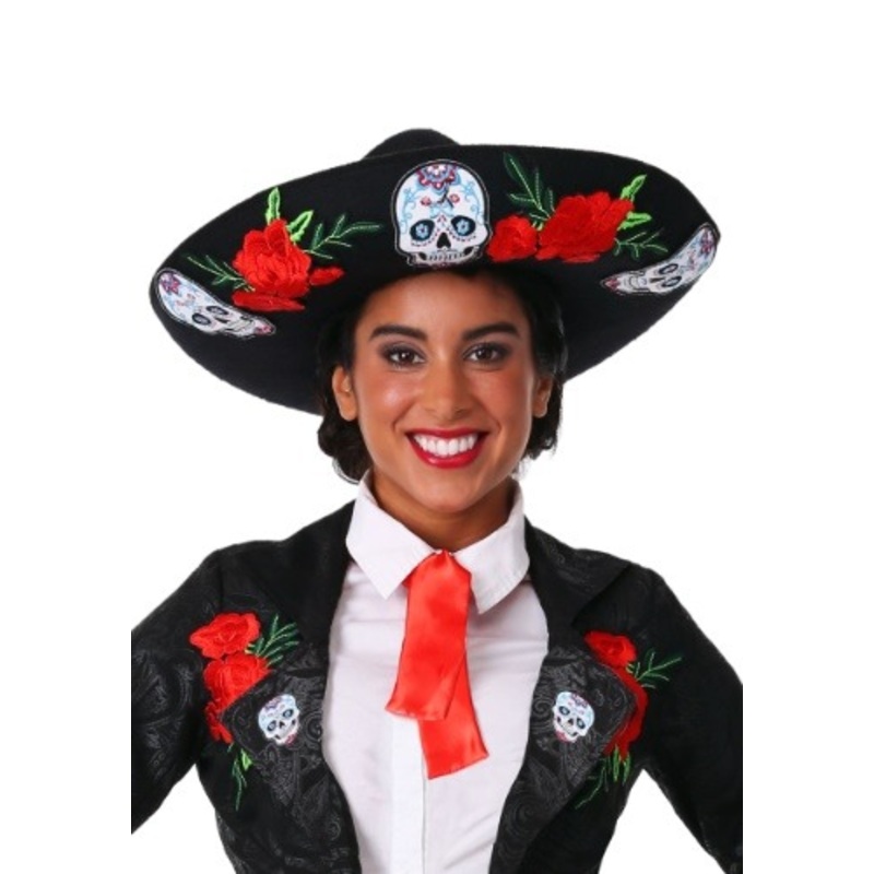 Adult Day of the Dead Sombrero Standard