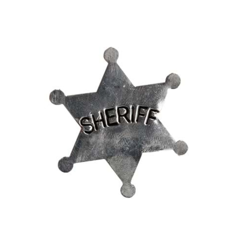 Deluxe Wild West Sheriff Badge Standard