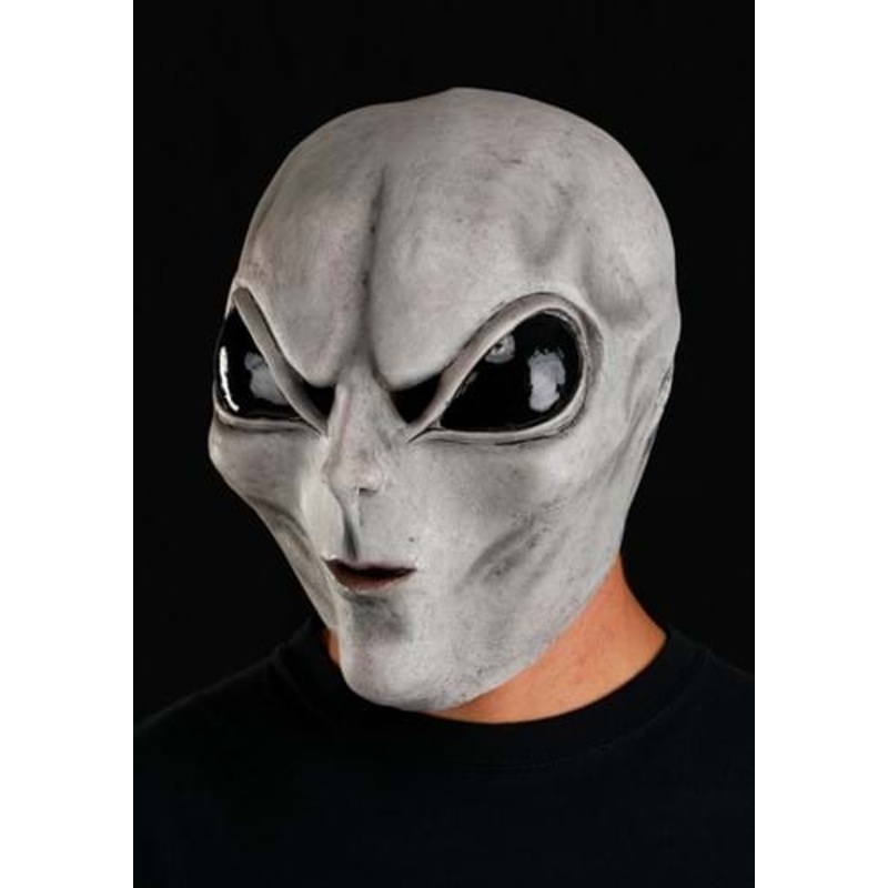 Gray Alien Costume Mask for Adults Standard