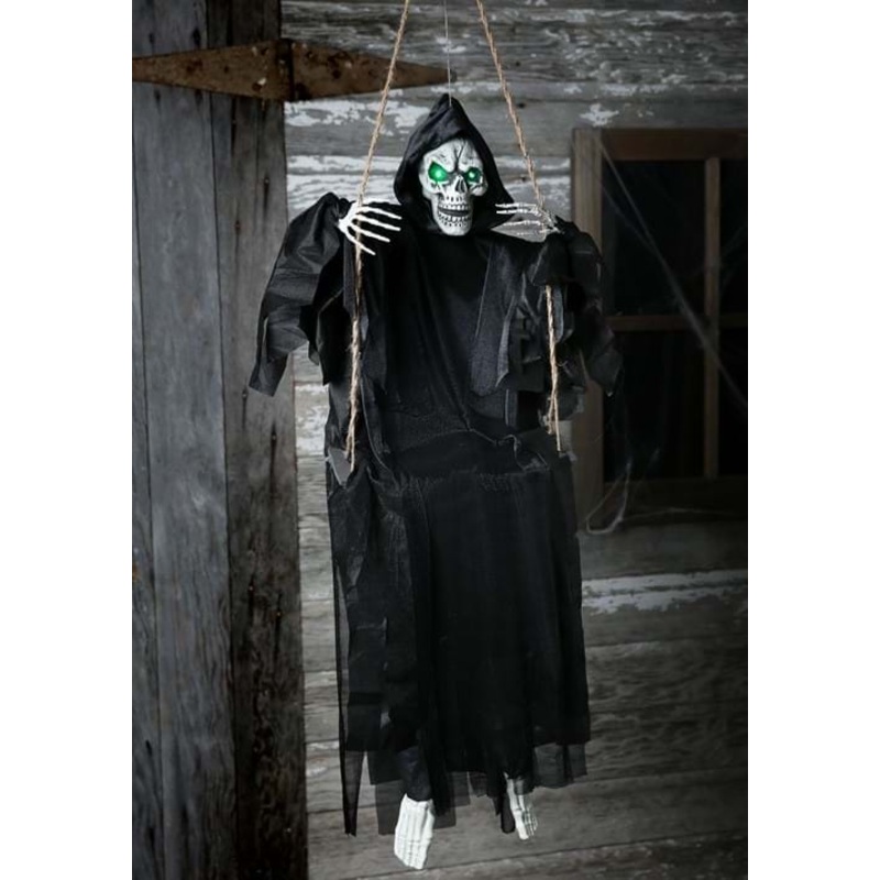 Light Up LED Sitting Reaper Decoration Standard