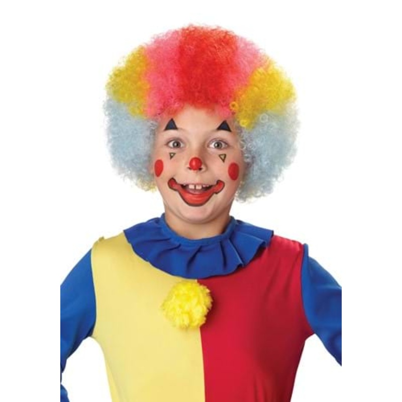 Rainbow Clown Wig for Kid's Standard