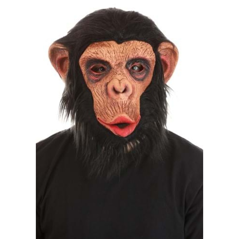 Realistic Chimpanzee Costume Mask for Adults Standard