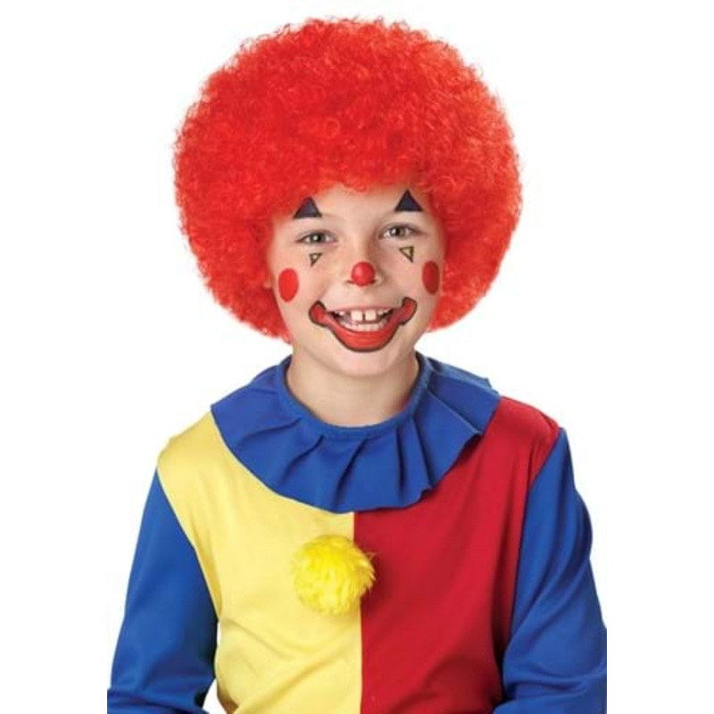 Red Clown Wig for Kids Standard