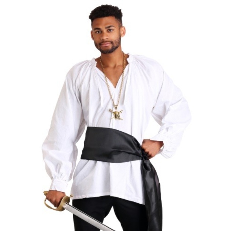 Renaissance Black Costume Accessory Satin Sash Standard