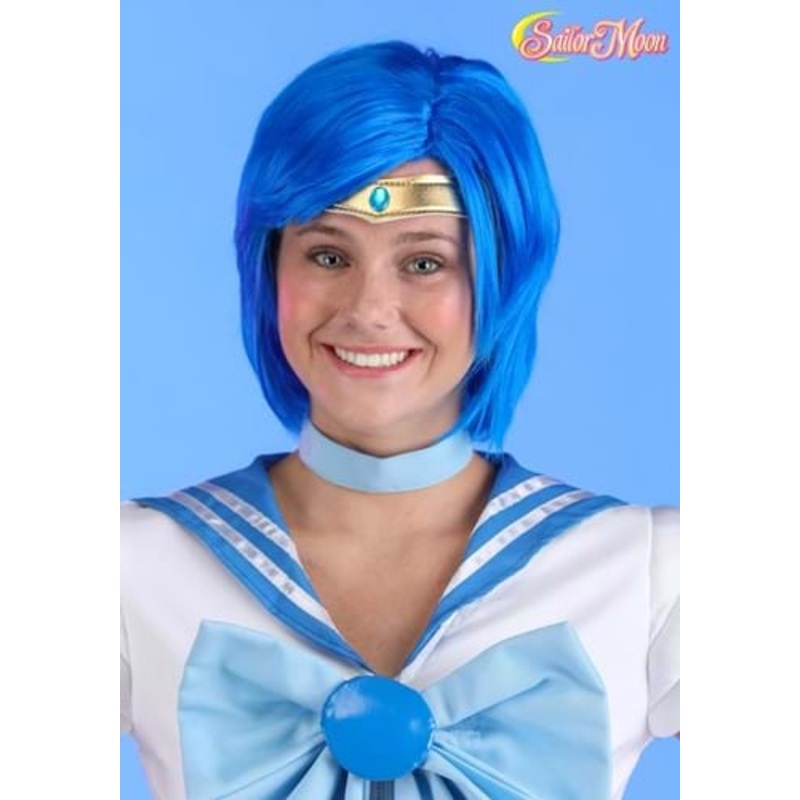 Sailor Mercury Costume Wig for Women Standard