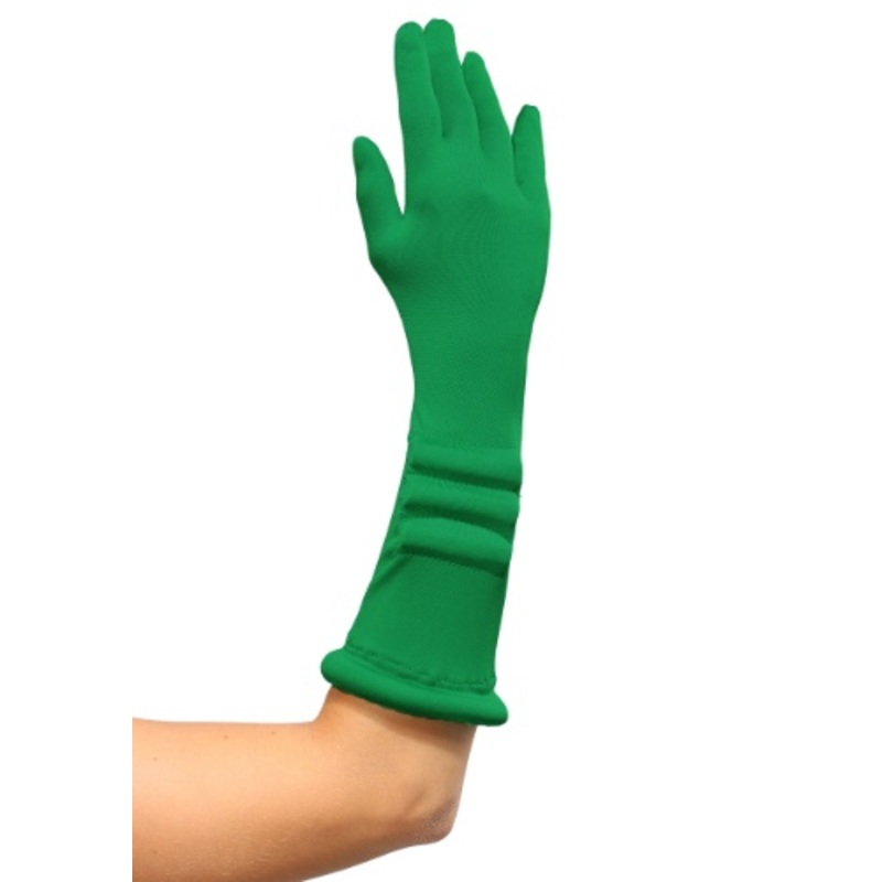 Women's Green Superhero Gloves Standard
