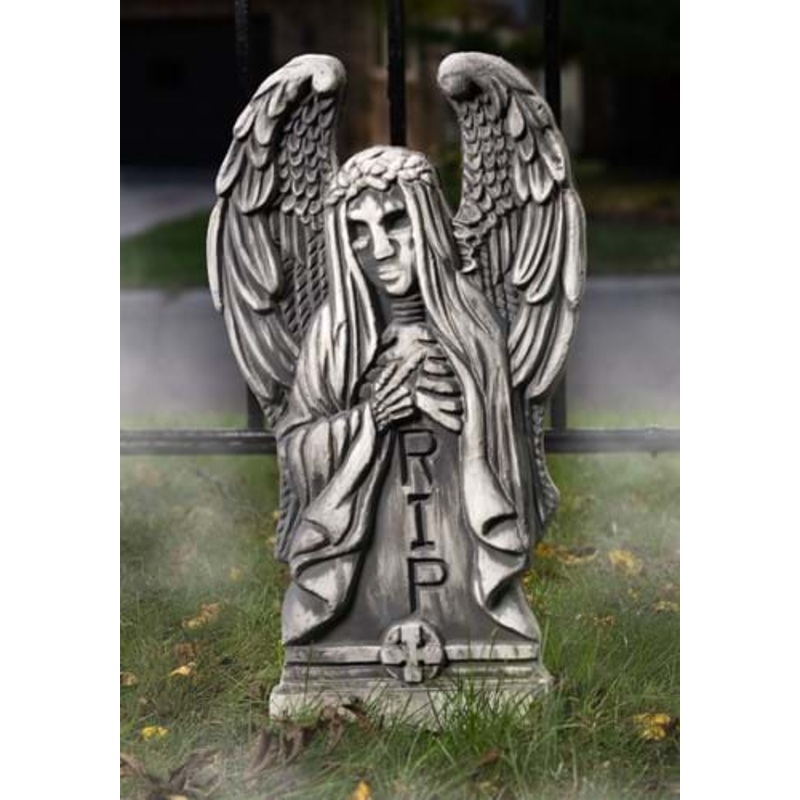 24-Inch Angel of Death Tombstone Halloween Decoration Standard