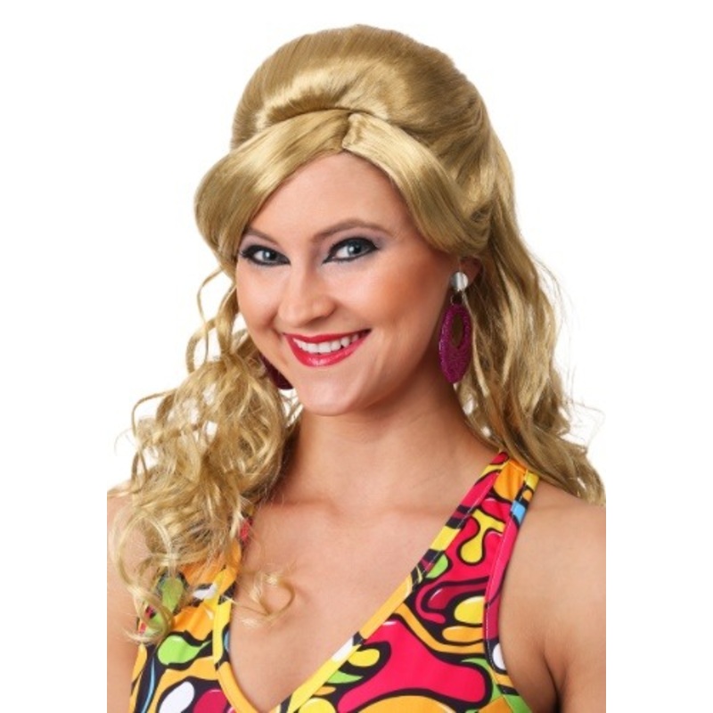 60s Gogo Mod Women's Blonde Wig Standard