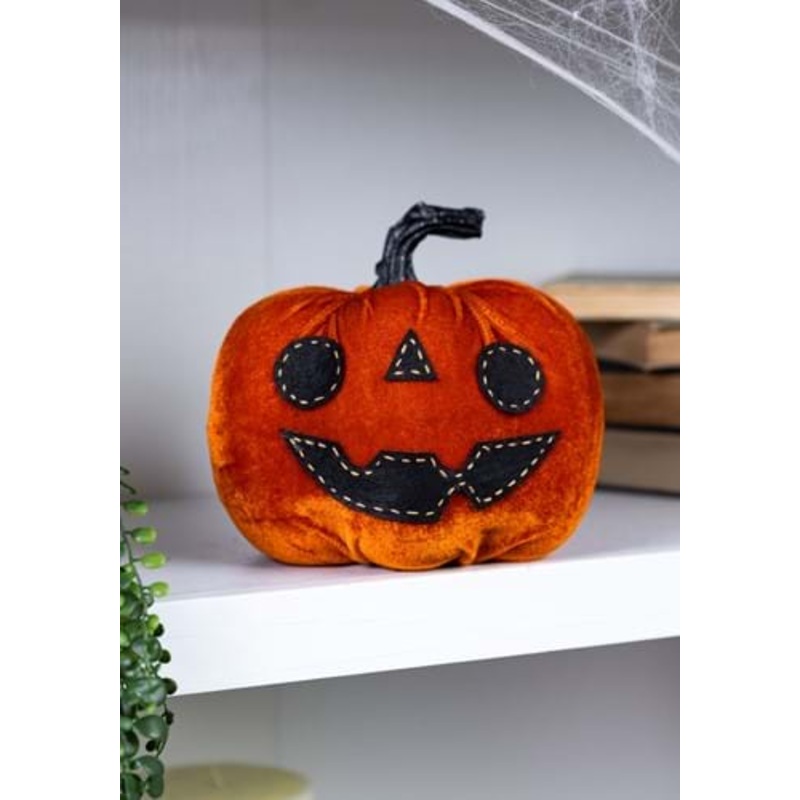 7-Inch Funny Orange Pumpkin Prop Decoration Standard