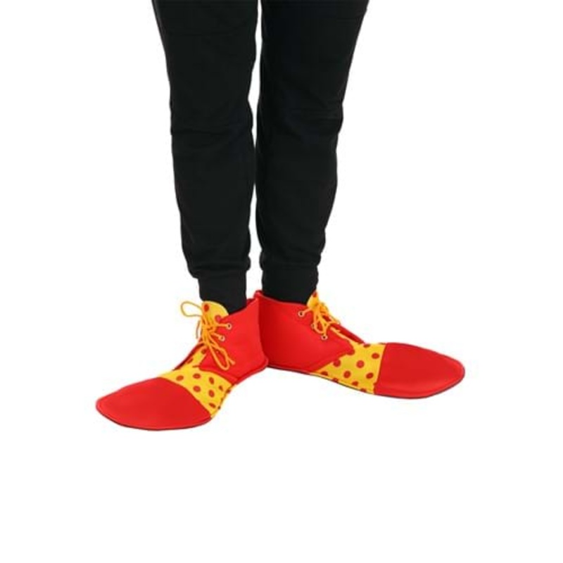 Bright Clown Costume Shoes for Adults Standard