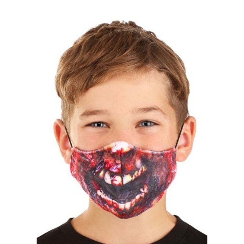 Child's Zombie Sublimated Face Mask Standard